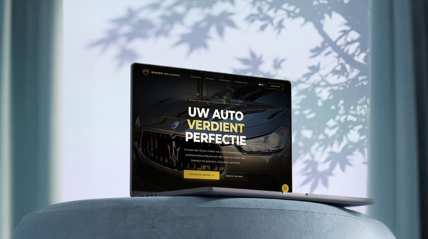 Bakker Car Cleaning detail frame, AI enhanced